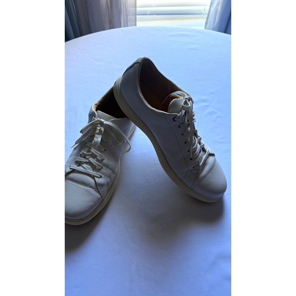 Cole Haan White Leather Lace-Up Sneakers Comfort Casual Men 11M C26515